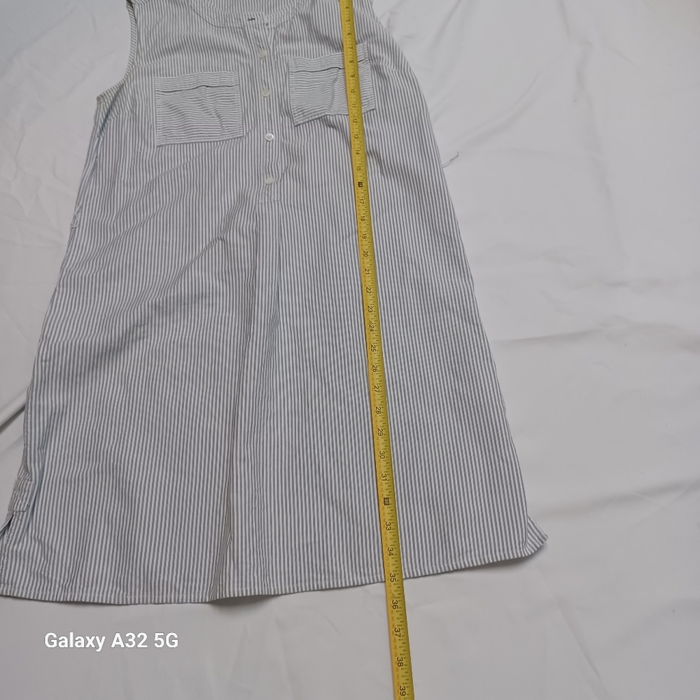 Vineyard Vines  Women Size 8 Blue Striped Mini Dress - Picture 13 of 16